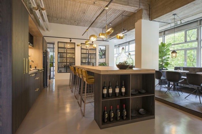 印刷公司辦公室吧臺(tái)裝修設(shè)計(jì)效果圖