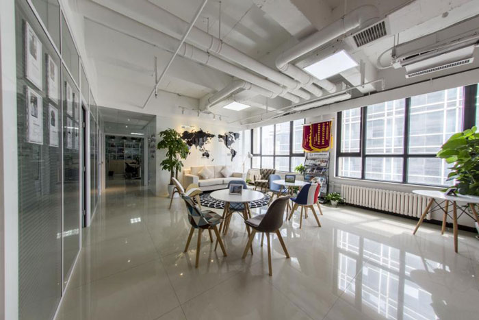 杭州塘棲辦公室接待區(qū)裝修設(shè)計方案