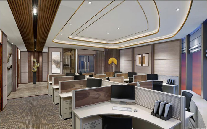 杭州老余杭辦公室辦公區(qū)裝修設(shè)計方案