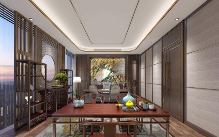 杭州老余杭總經(jīng)理辦公室裝修設(shè)計方案