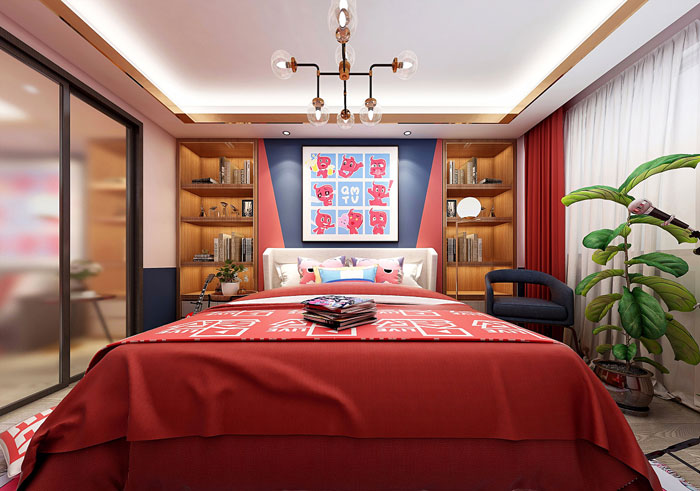 主播直播間臥室裝修設(shè)計效果圖