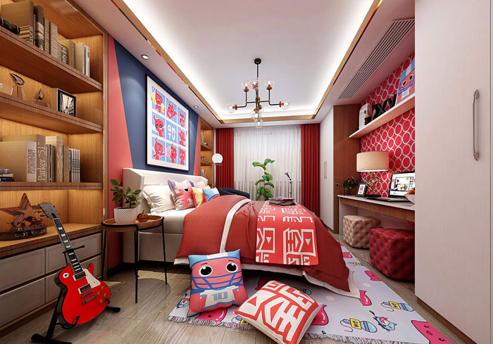 主播直播間臥室裝修設(shè)計效果圖