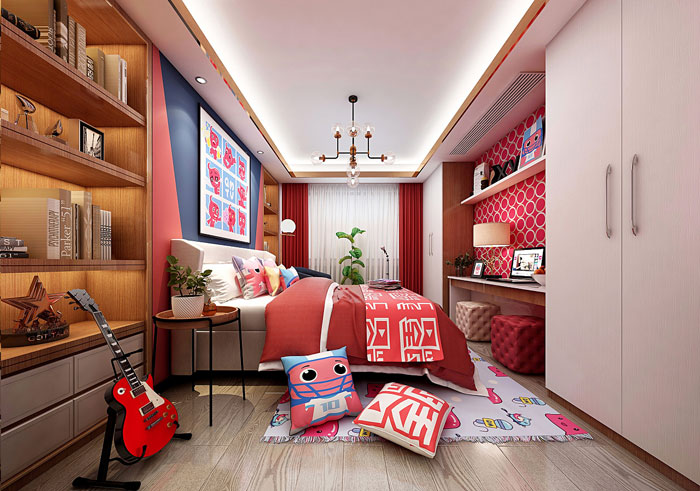 主播直播間臥室裝修設(shè)計效果圖