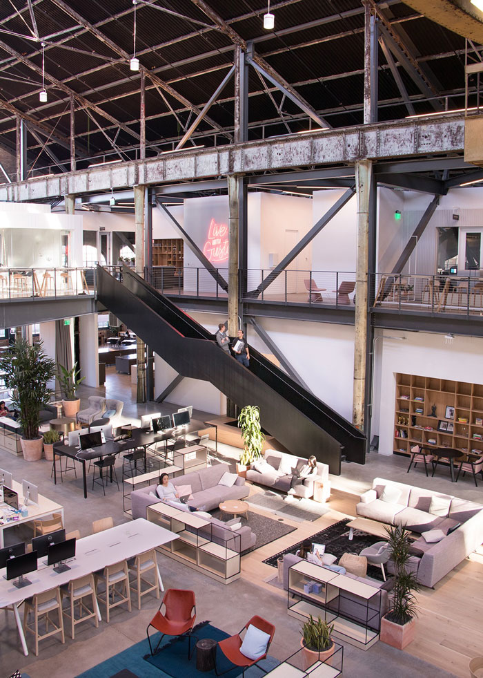 工廠辦公樓接待區(qū)裝修設(shè)計效果圖