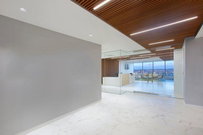 會計事務(wù)所辦公室進門區(qū)域裝修設(shè)計實景圖