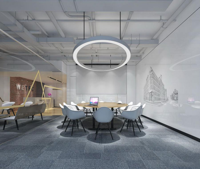 杭州臨安辦公室會議區(qū)裝修設(shè)計(jì)效果圖
