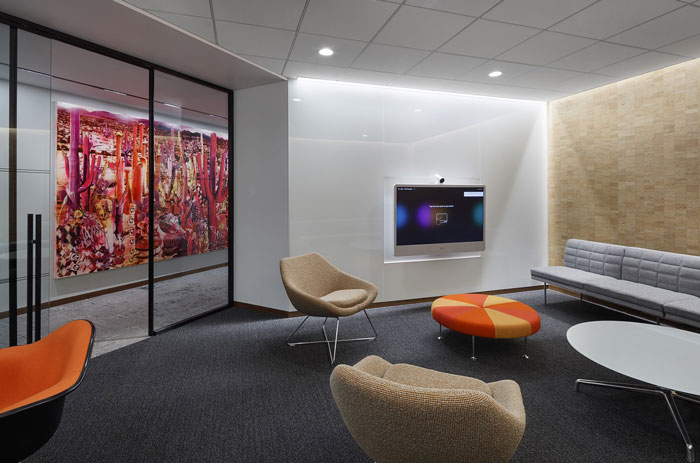 極簡風格辦公室休息區(qū)裝修設計效果圖