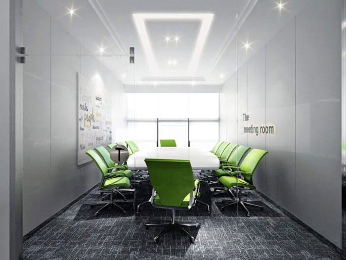 杭州濱康辦公室小會(huì)議室裝修設(shè)計(jì)效果圖