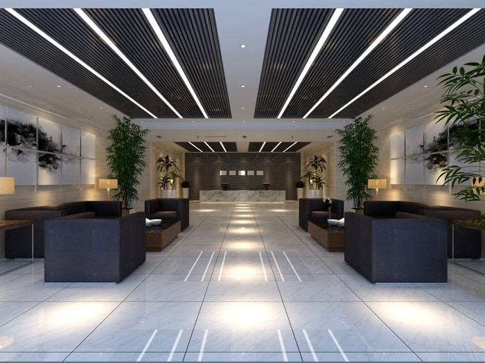 中式辦公樓前臺設(shè)計方案