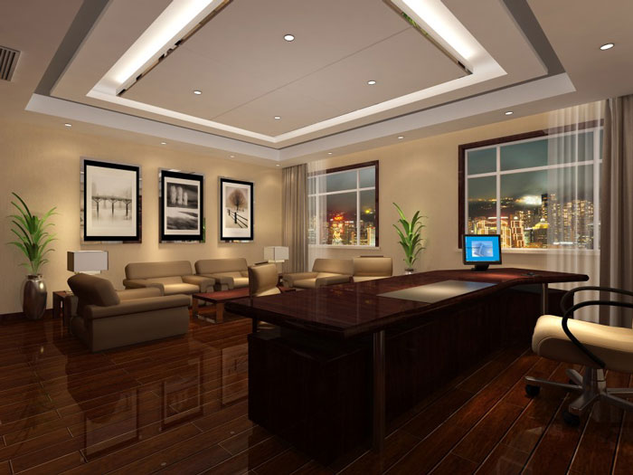 中式老板辦公室設(shè)計方案