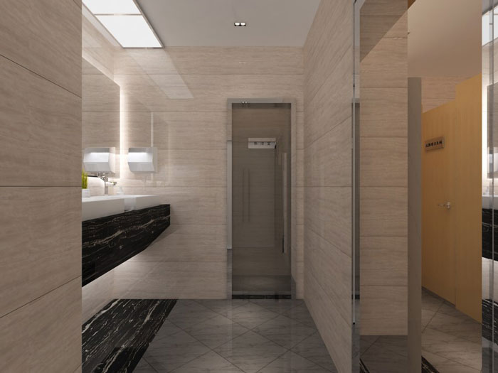 中式辦公樓洗手區(qū)設(shè)計方案