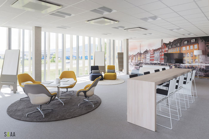 廠房研發(fā)中心辦公室休息區(qū)裝修設(shè)計效果圖