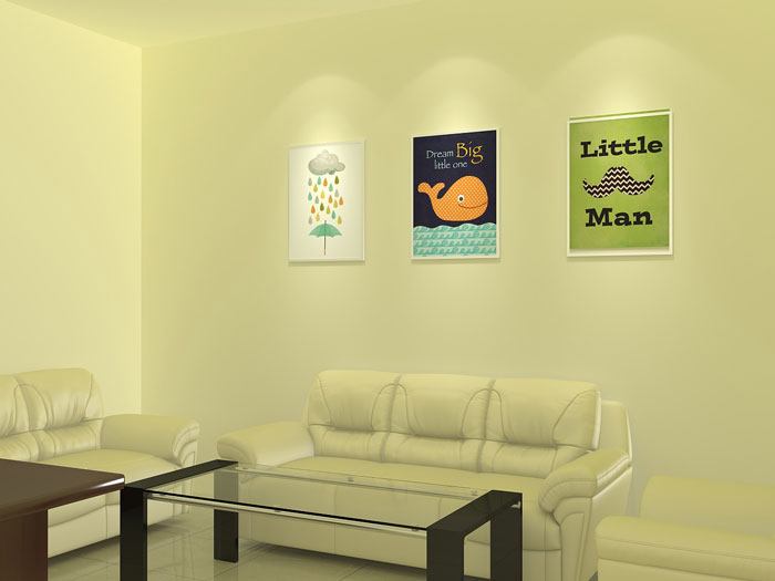 小學心理咨詢室接待區(qū)裝修設計方案