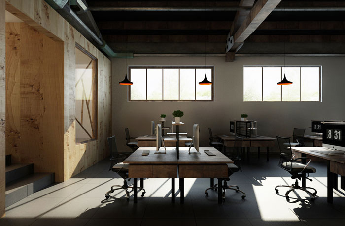 小廠房辦公室進(jìn)門區(qū)裝修設(shè)計(jì)效果圖