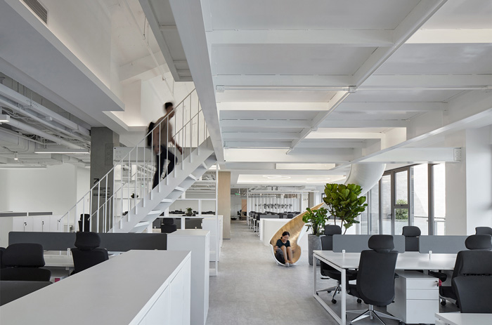 科技辦公樓辦公區(qū)域裝修設(shè)計效果圖