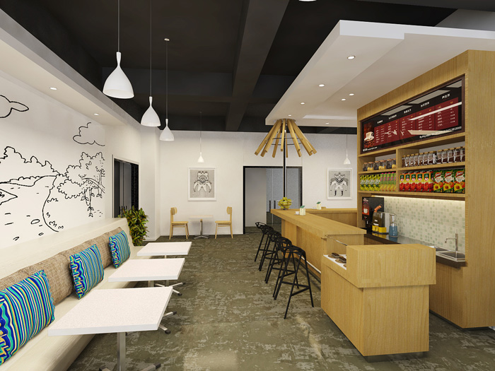 創(chuàng)業(yè)園區(qū)辦公樓休息區(qū)裝修設計效果圖