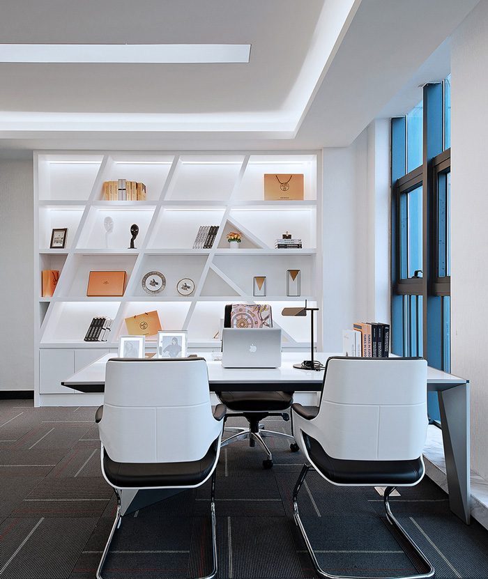 60平方辦公室經(jīng)理辦公區(qū)裝修設(shè)計效果圖