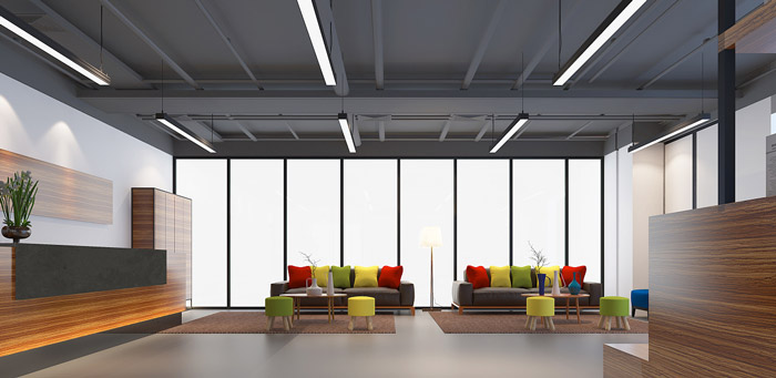教育學校辦公室接待區(qū)裝修設(shè)計效果圖