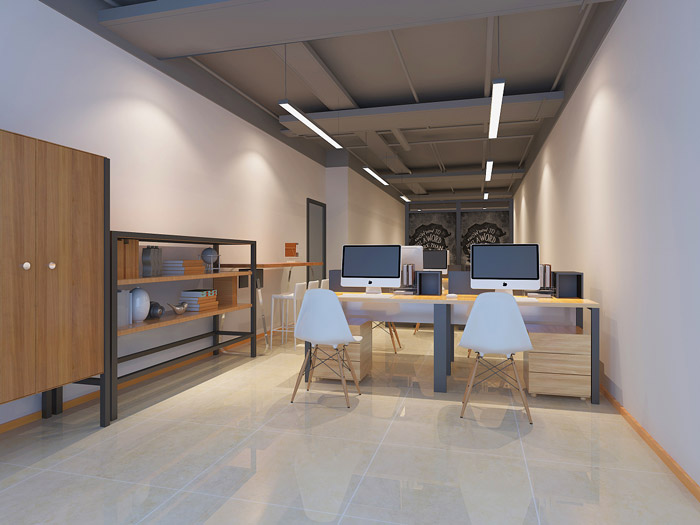 教育學校辦公室辦公區(qū)裝修設(shè)計效果圖