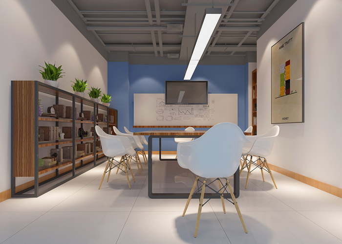 教育學校辦公室會議室裝修設(shè)計效果圖