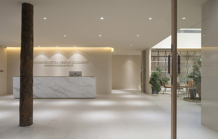 婚禮策劃機(jī)構(gòu)前臺裝修設(shè)計(jì)效果圖