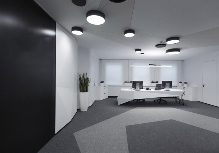 電子科技公司進門區(qū)裝修設(shè)計效果圖