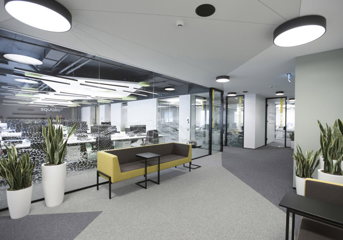 電子科技公司接待區(qū)裝修設(shè)計效果圖