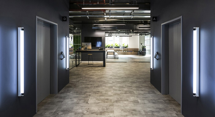 金融科技公司辦公室進(jìn)門(mén)區(qū)設(shè)計(jì)方案