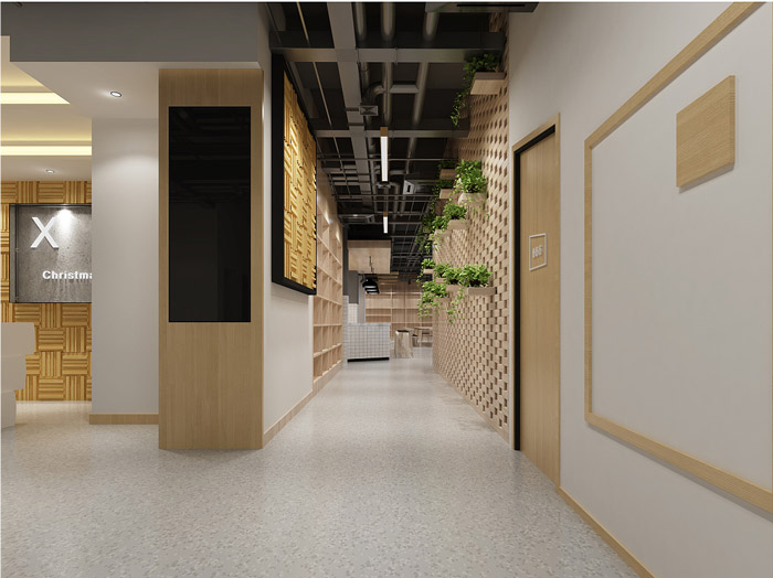 培訓(xùn)機(jī)構(gòu)過(guò)道裝修設(shè)計(jì)效果圖