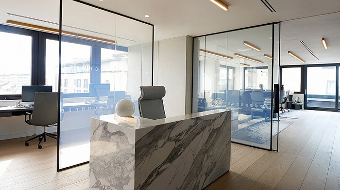 186m2私人辦公室前臺裝修設計效果圖