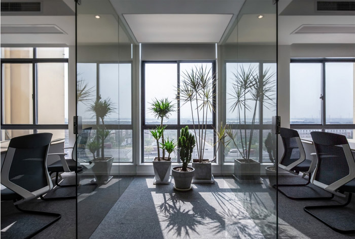 電商辦公室辦公區(qū)裝修設計效果圖