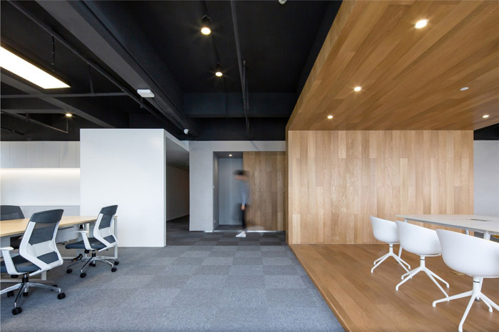 電商辦公室辦公區(qū)裝修設計效果圖