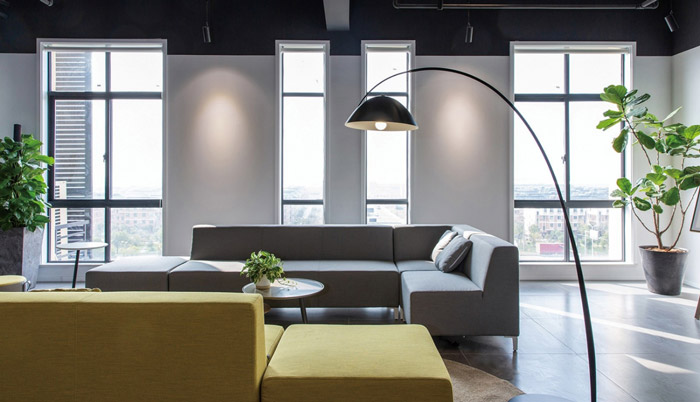 電商辦公室交流區(qū)裝修設計效果圖