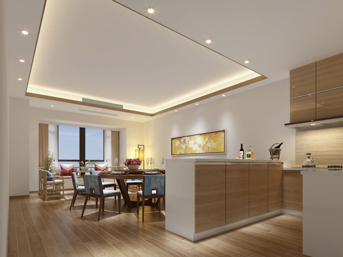 財富管理公司辦公室茶水間裝修設(shè)計效果圖