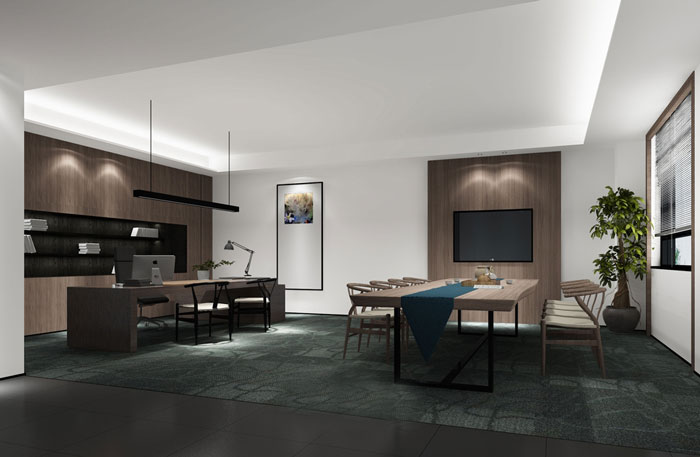 商務(wù)大廈總經(jīng)理辦公室裝修設(shè)計效果圖