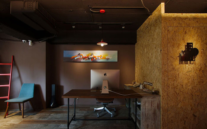 復古總經(jīng)理辦公室設(shè)計效果圖