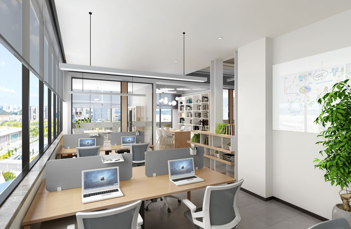 杭州聯(lián)合辦公辦公區(qū)裝修設(shè)計效果圖