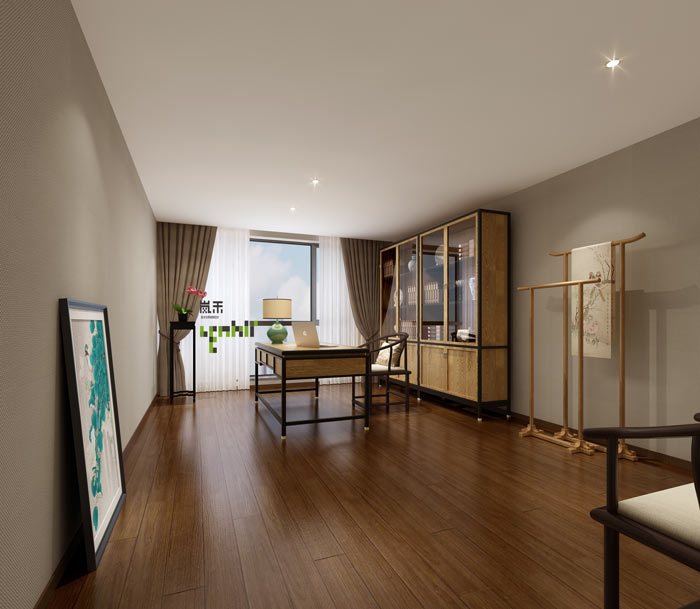 杭州科技公司總經(jīng)理辦公室裝修設計效果圖