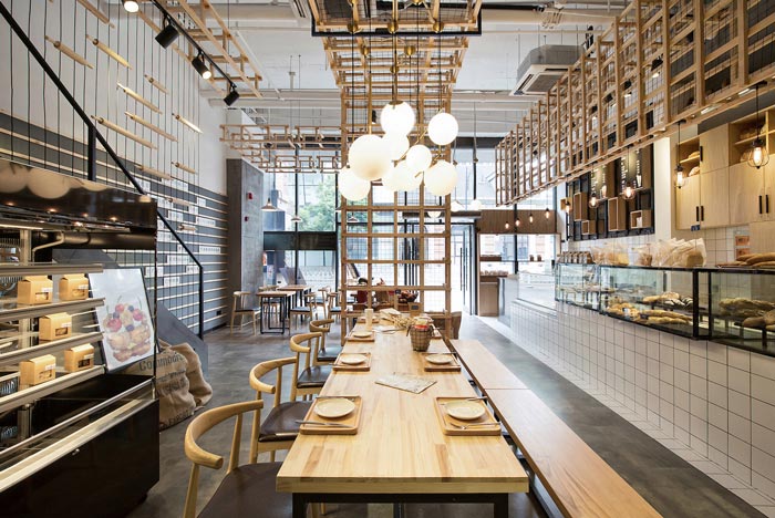 烘焙餐廳進(jìn)門區(qū)裝修設(shè)計(jì)效果圖